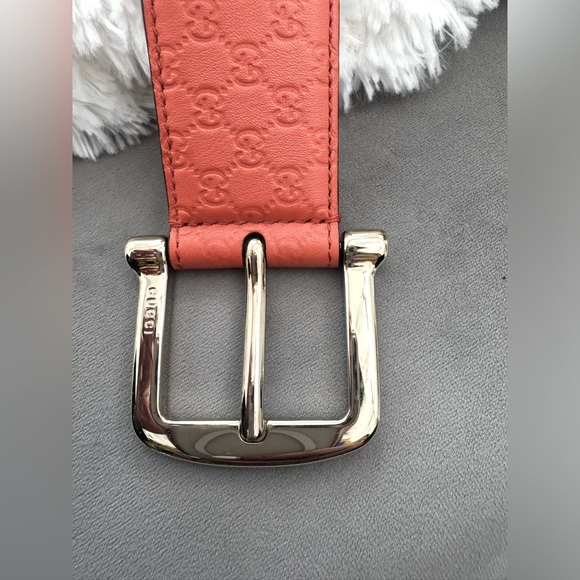 Gucci Micro Guccissima Leather Interlocking GG Belt
